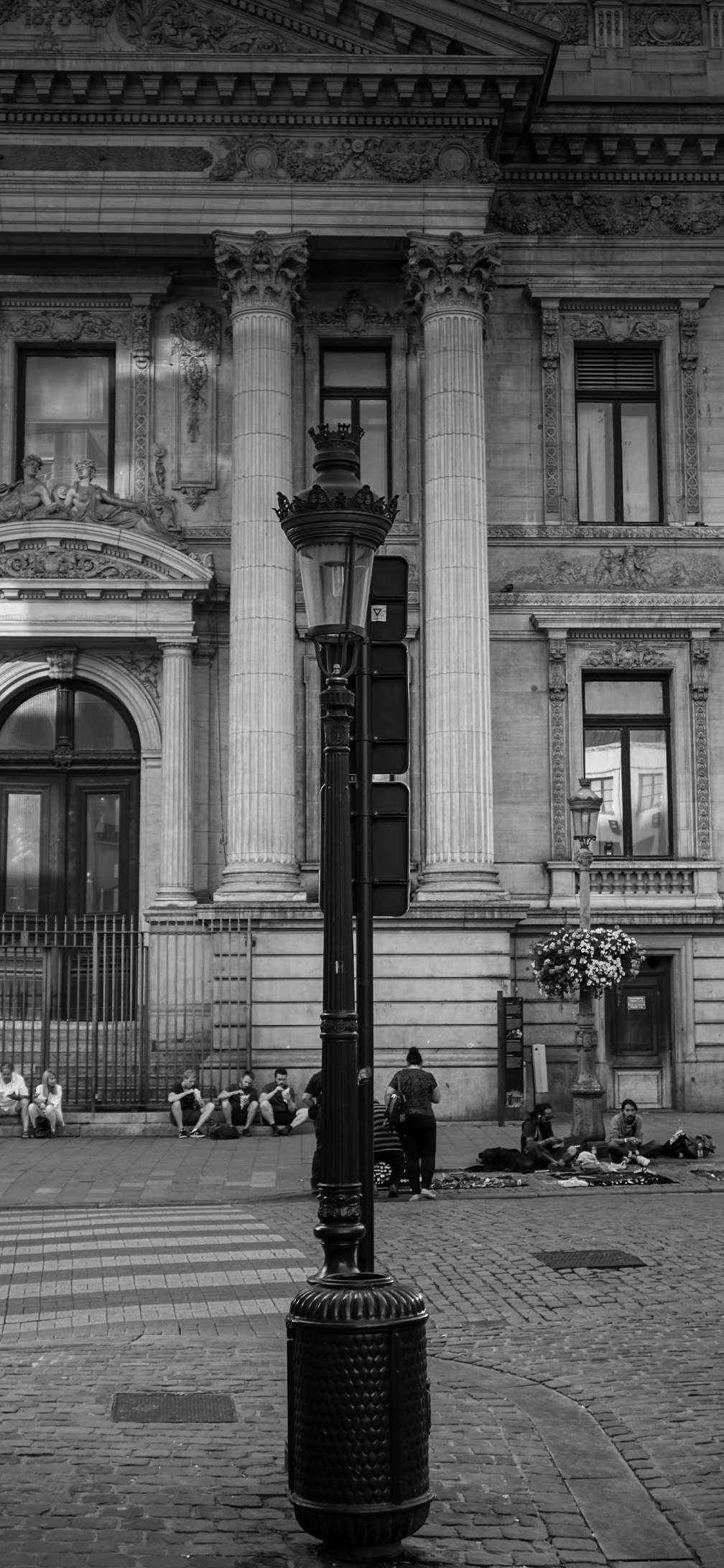 buildings black and white 