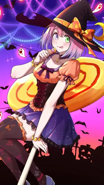 halloween anime hd wallpaper