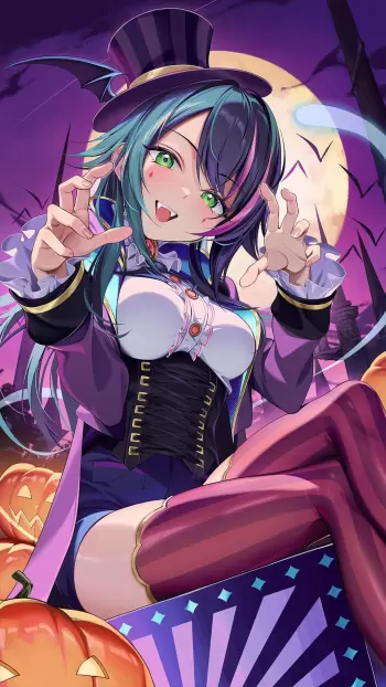 halloween anime hd wallpaper