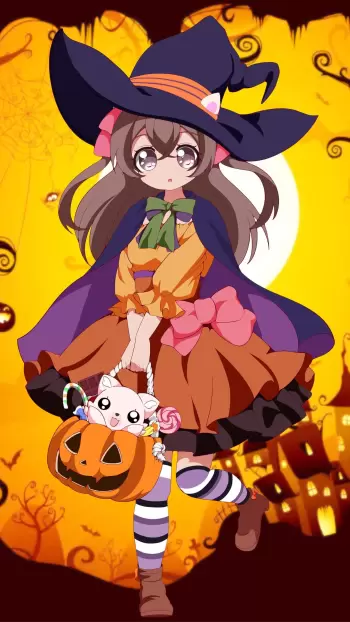 halloween anime hd wallpaper