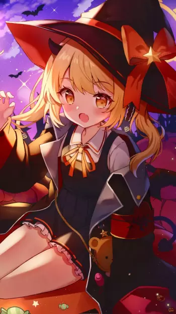 halloween anime hd wallpaper